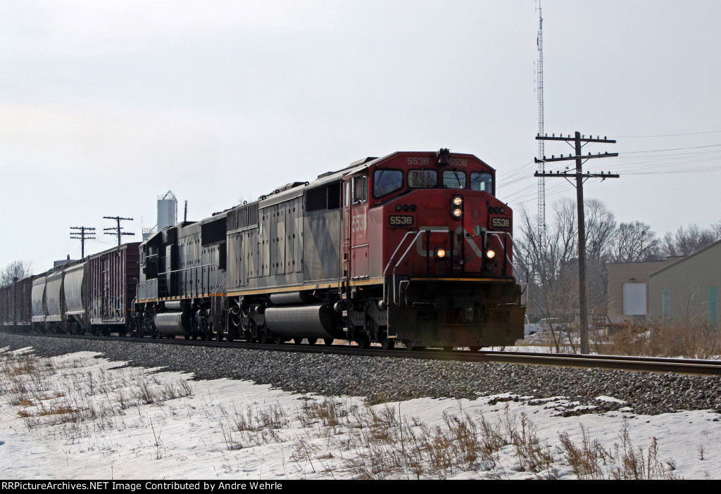 CN 5538 on the point of A491